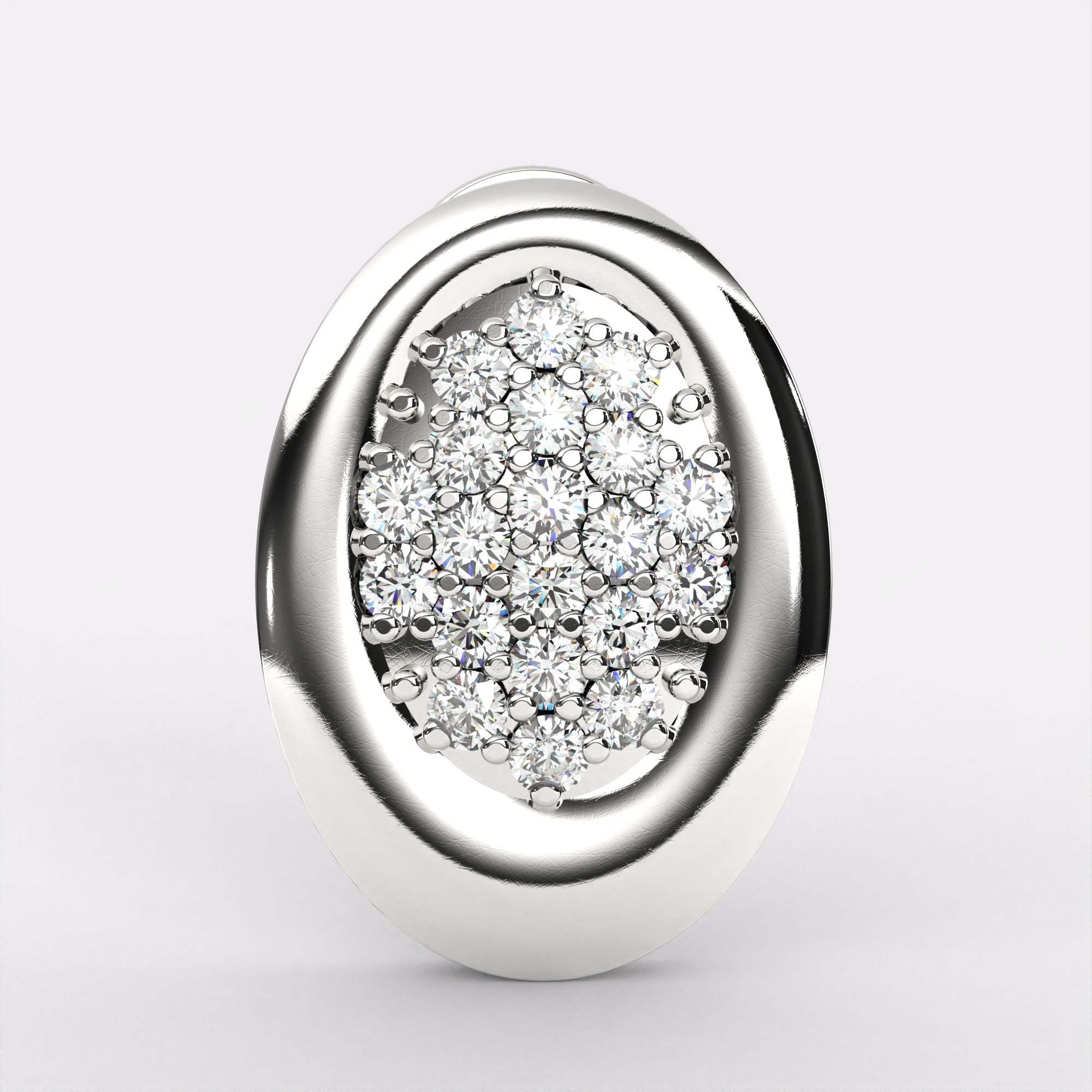Circinus Stud Earrings In 925 Silver