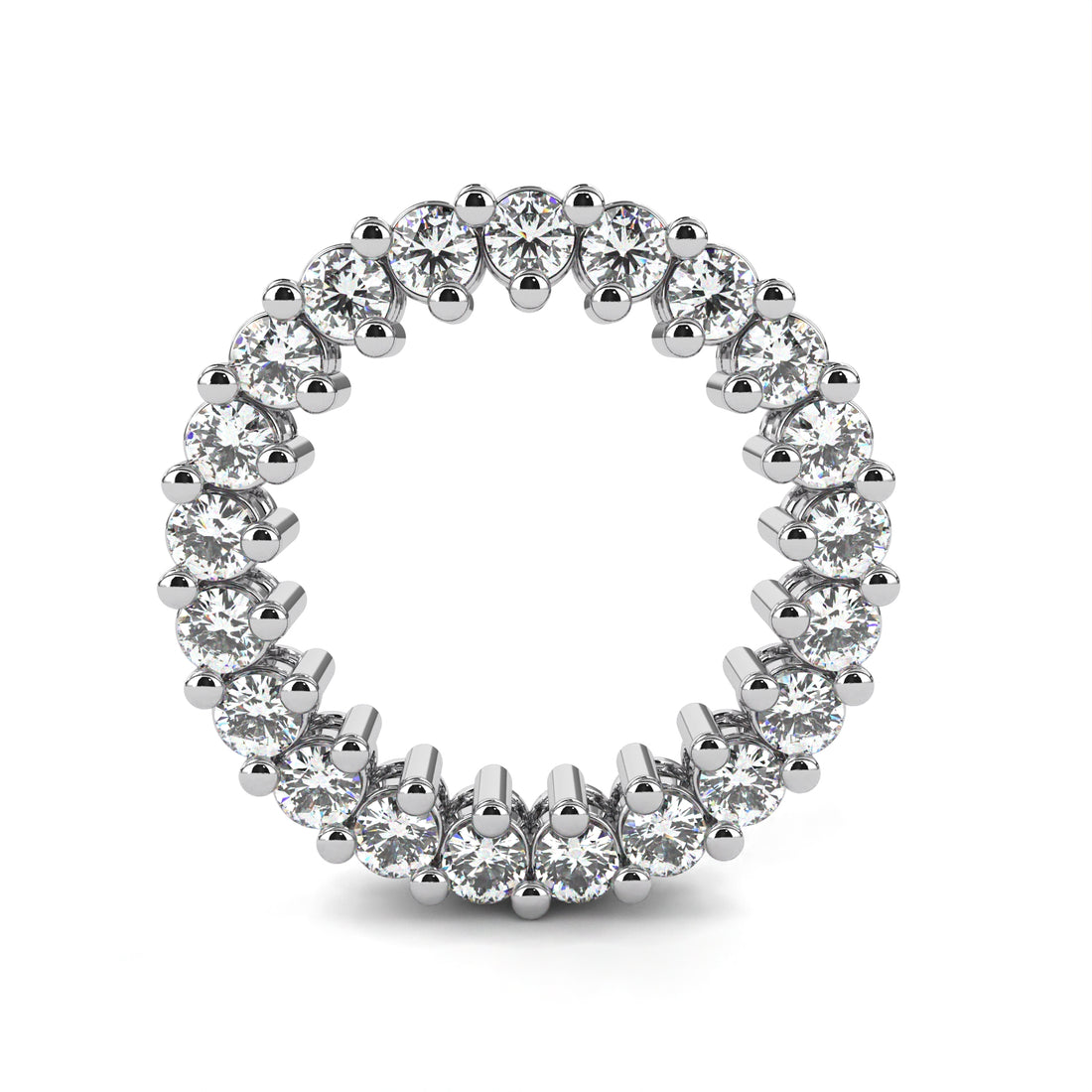 Circular Diamond Earrings