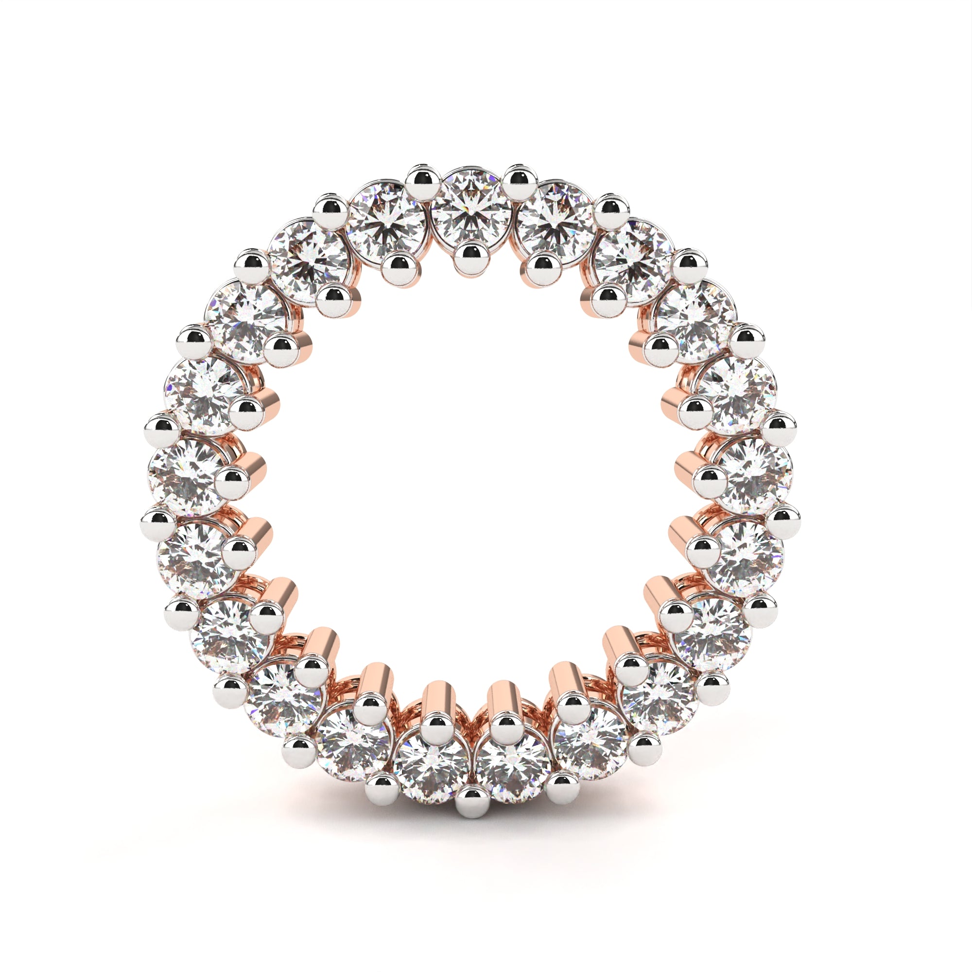 Circular Diamond Earrings