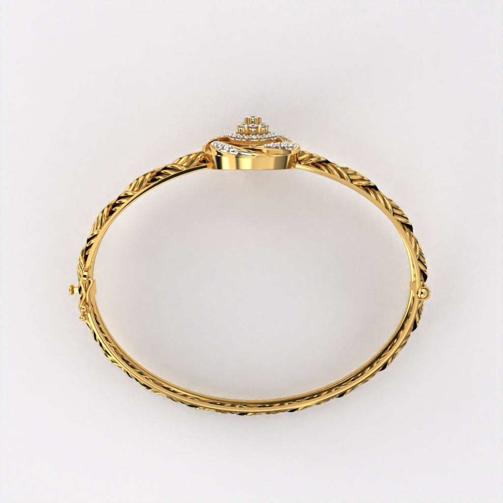 Circular Floret Diamond Bracelet