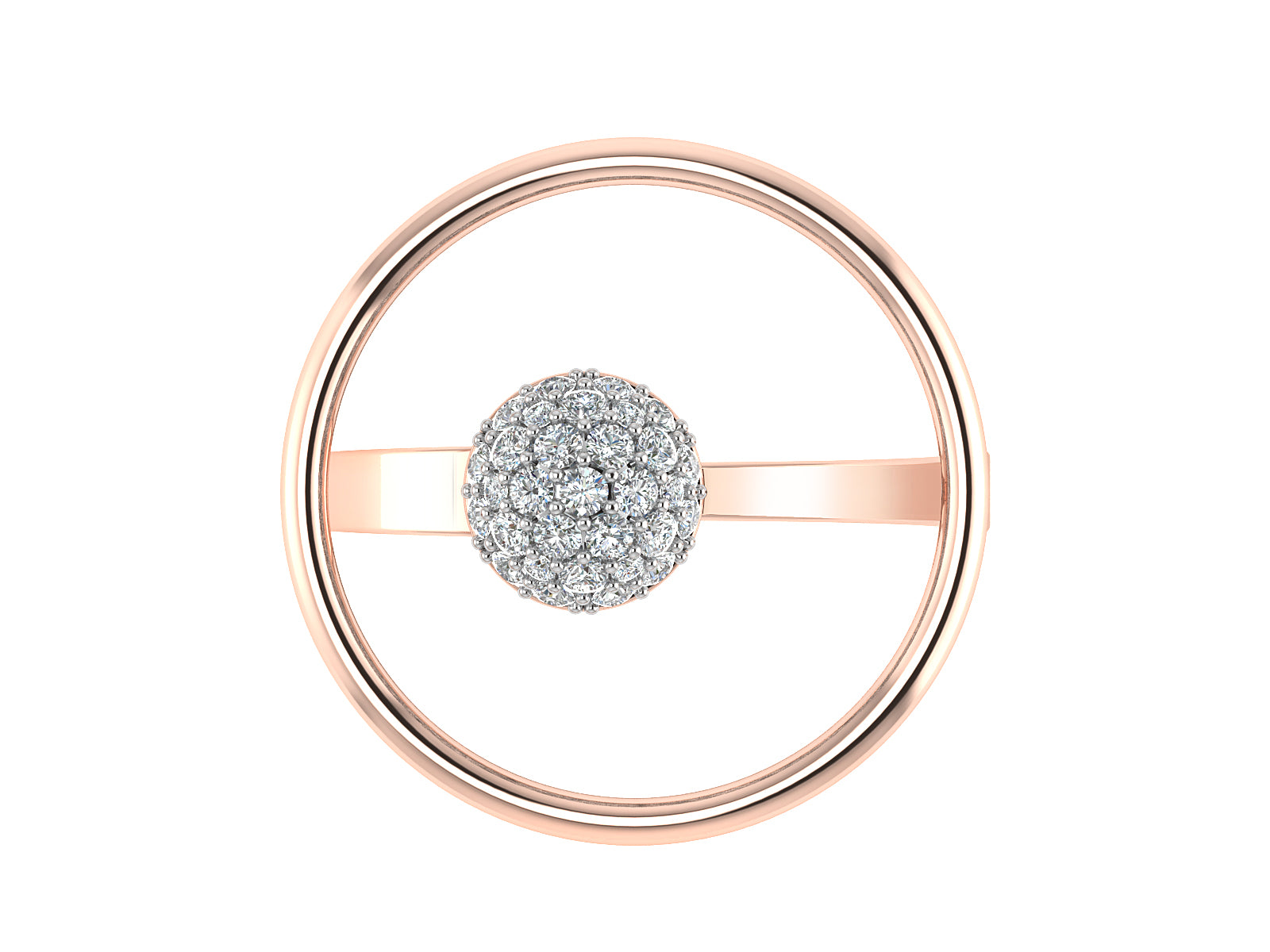 Circular Glowing Diamond Ring 5