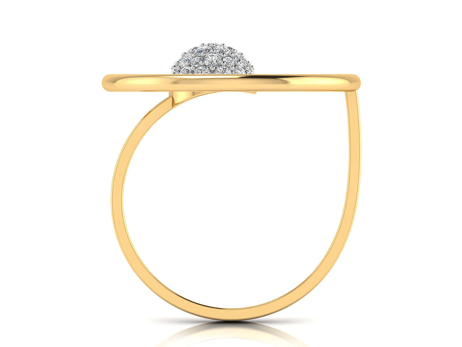 Circular Glowing Diamond Ring 8