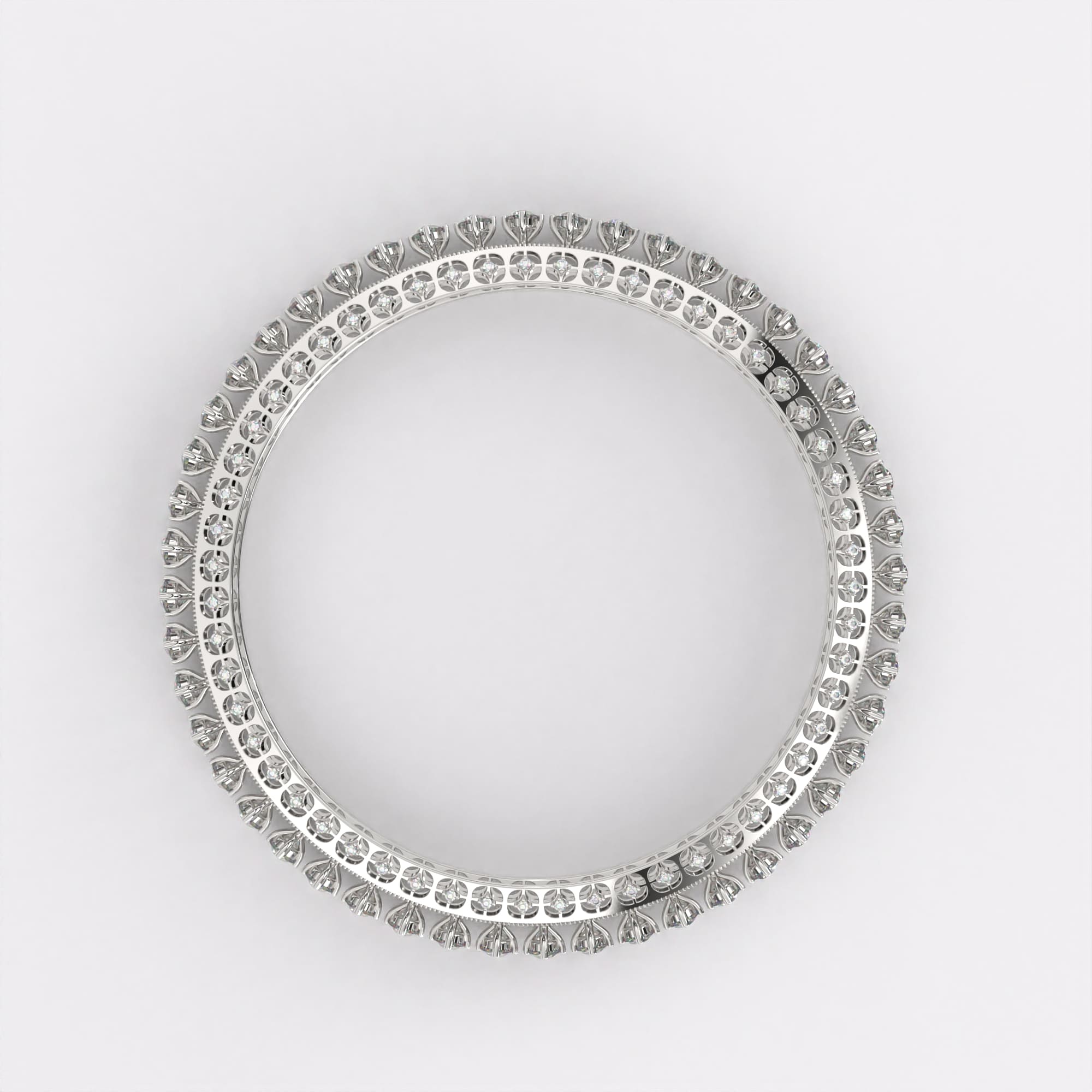 Classic 18k Gold Diamond Bangles