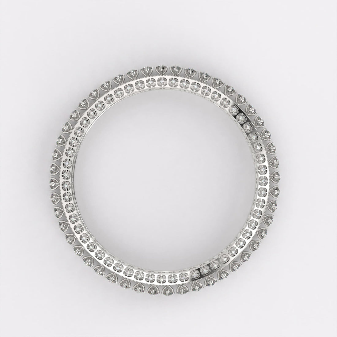 Classic 18k Gold Diamond Bangles