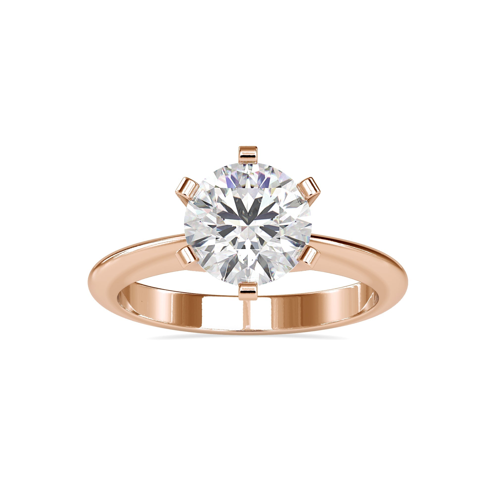 Classic 2 carats Round Solitaire Ring 2