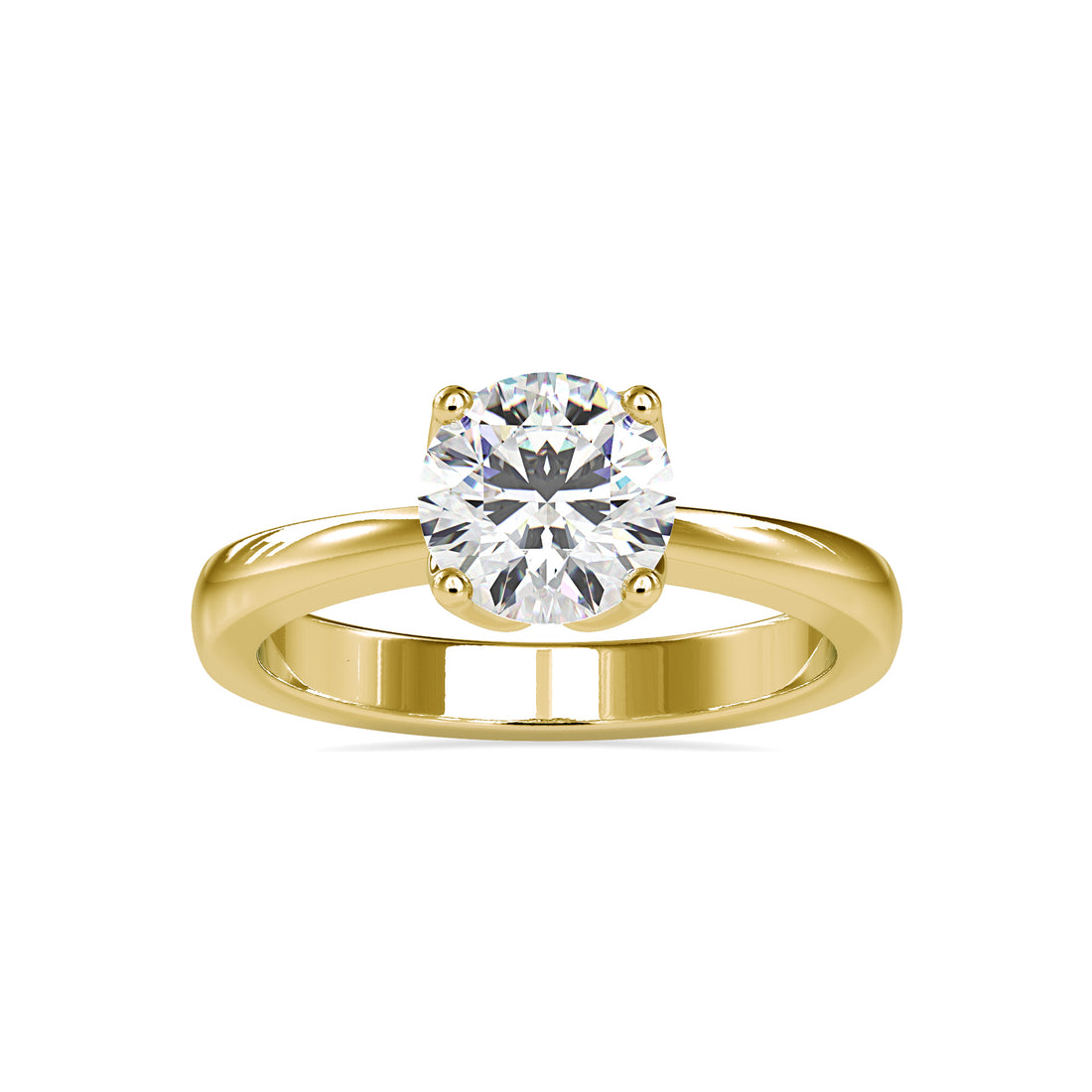 Classic Crown Solitaire Diamond Ring