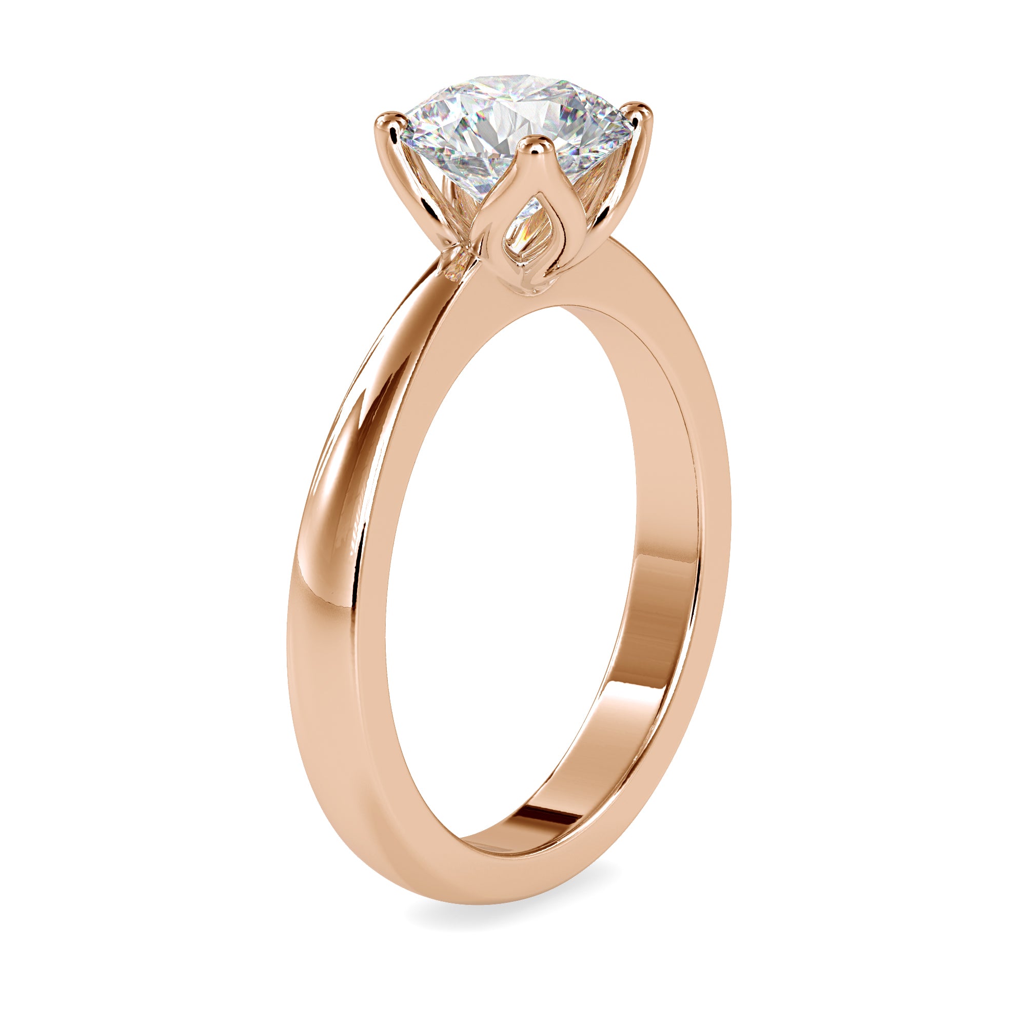 Classic Crown Solitaire Diamond Ring 3