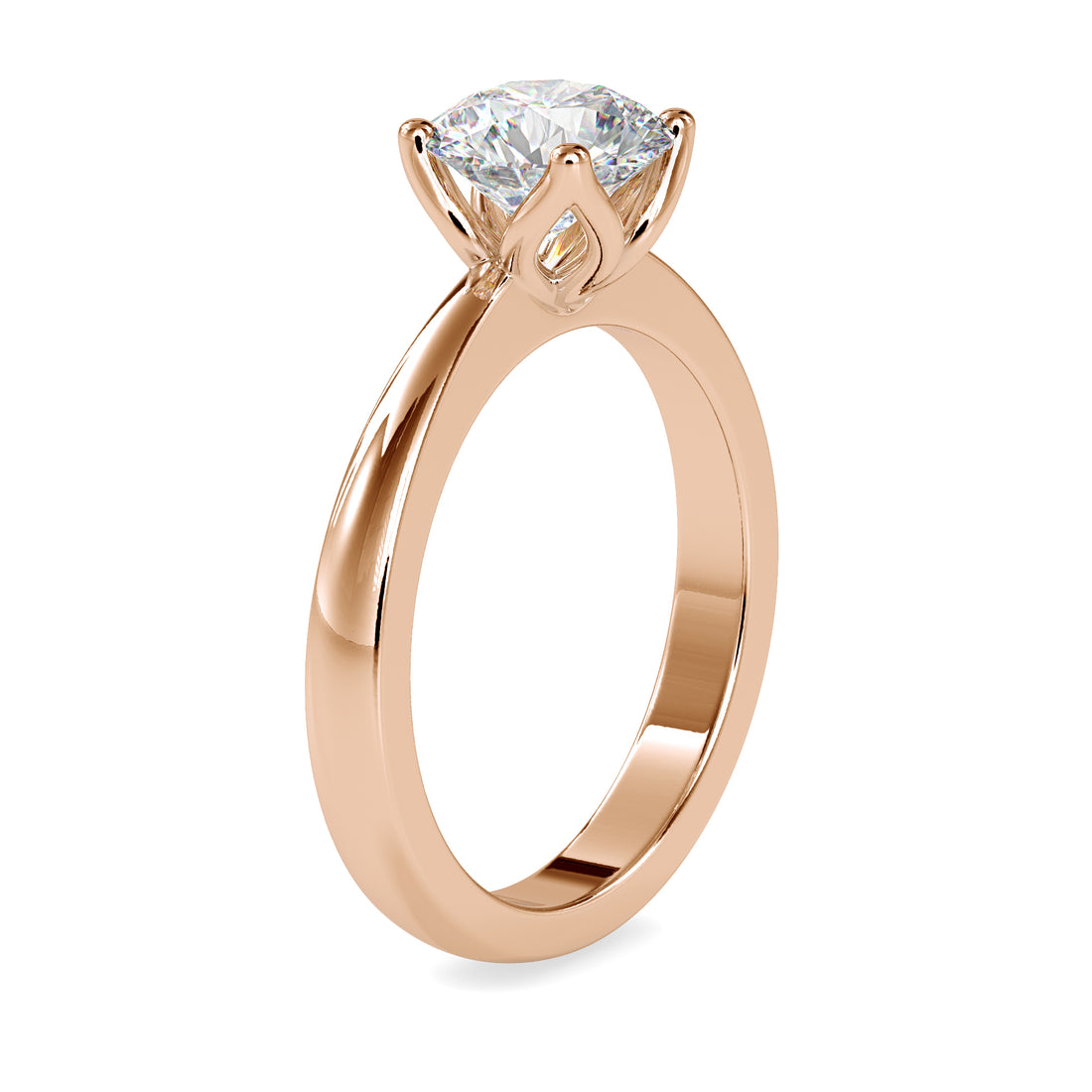 Classic Crown Solitaire Diamond Ring 3