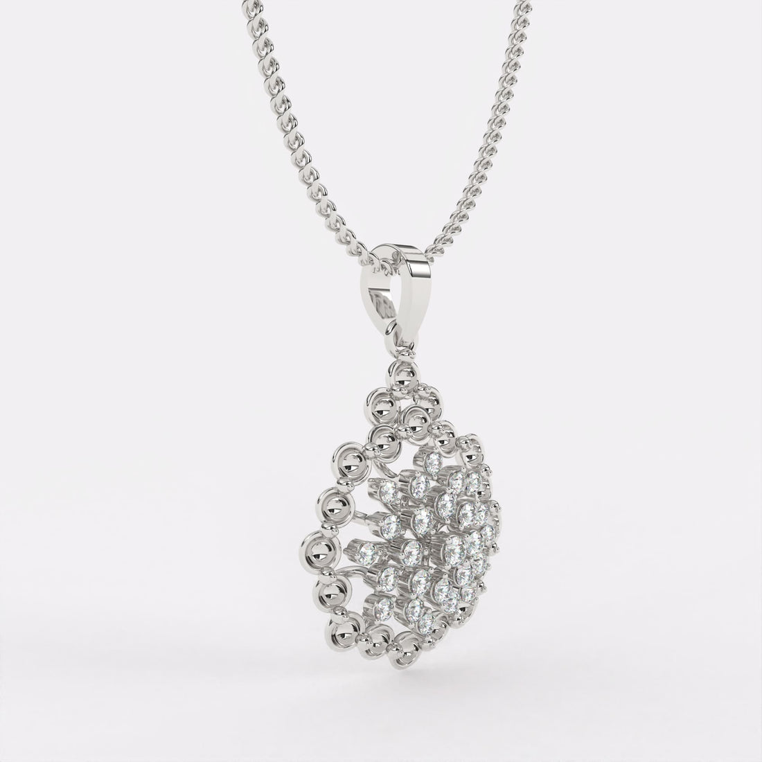 Classic Halo Diamond Pendant