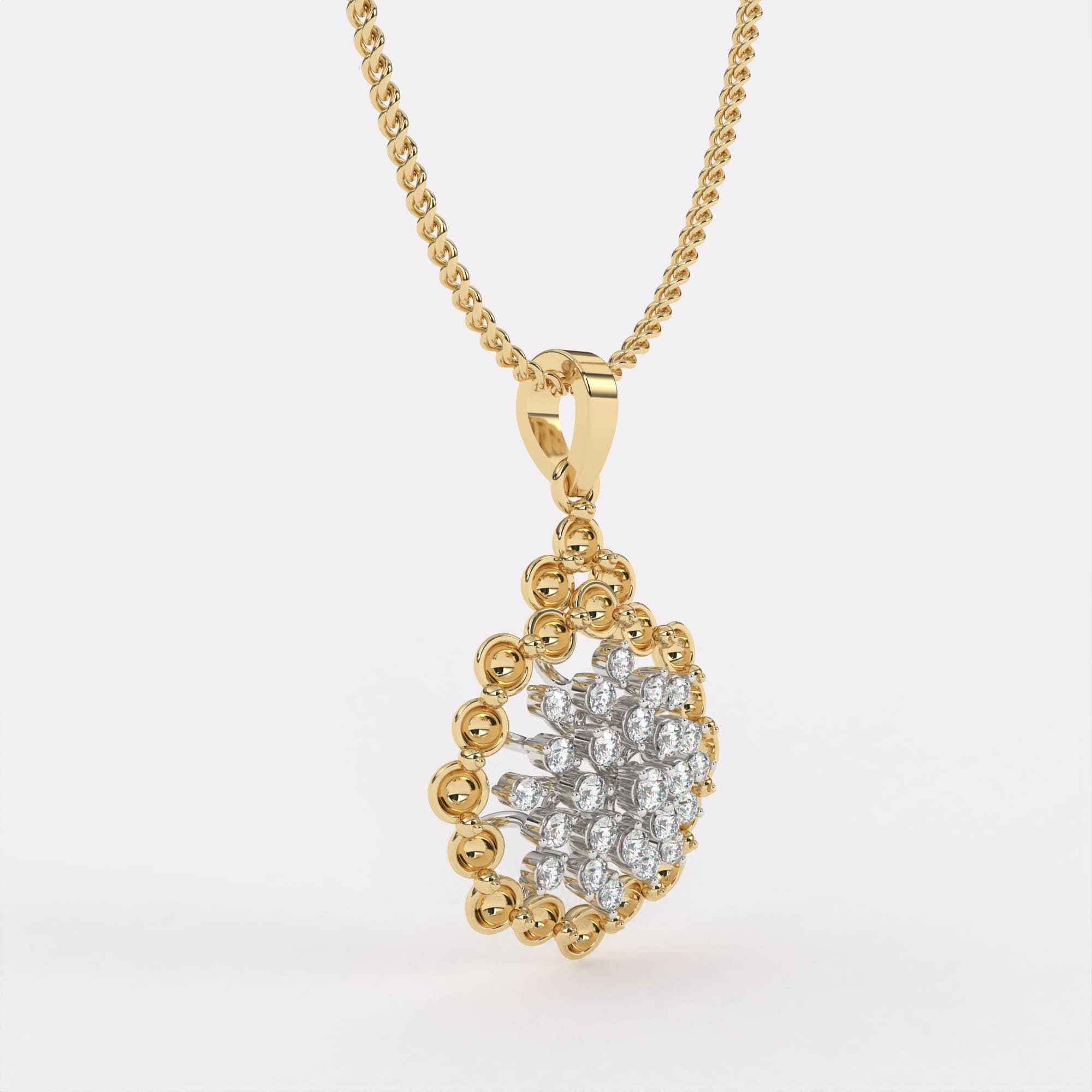 Classic Halo Diamond Pendant