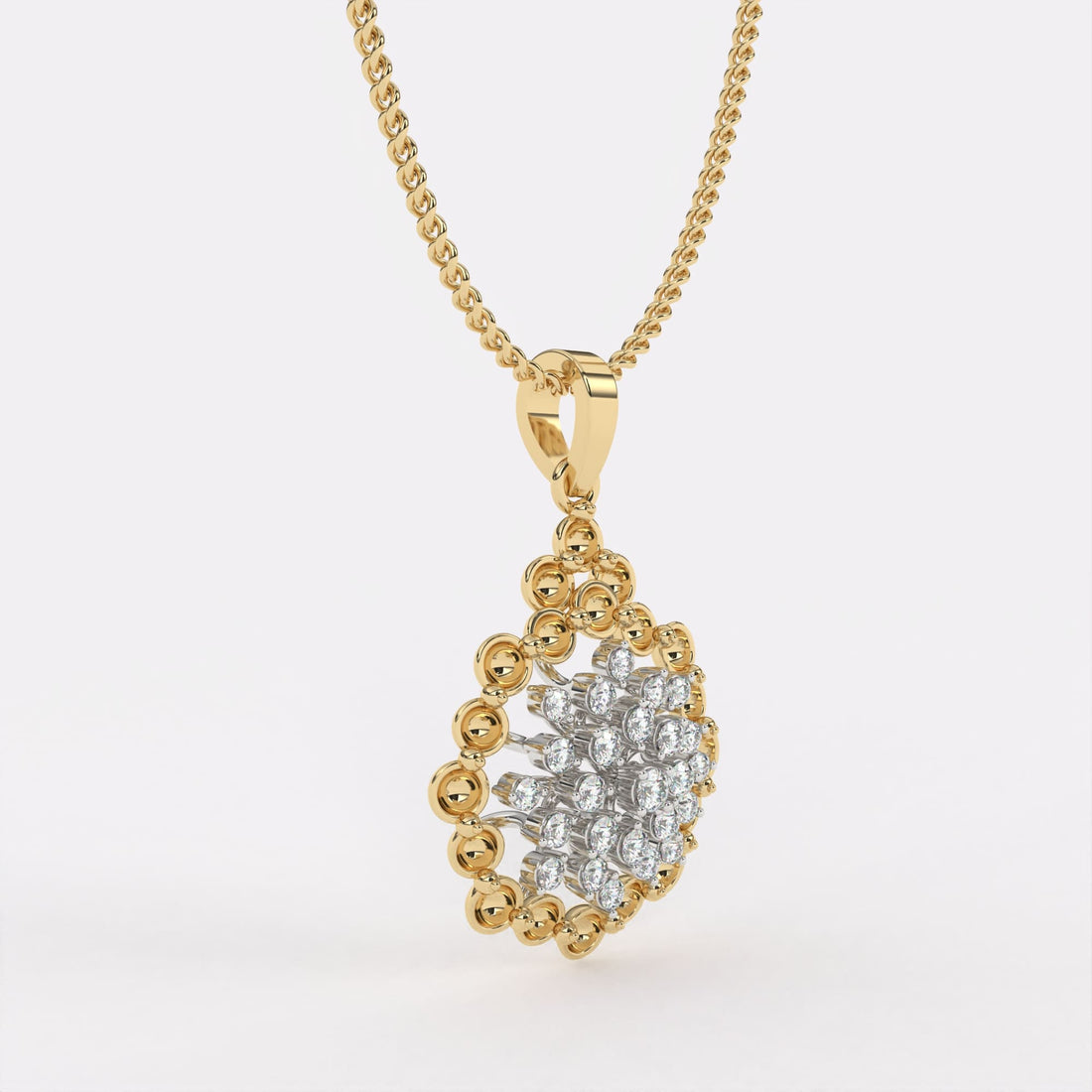 Classic Halo Diamond Pendant