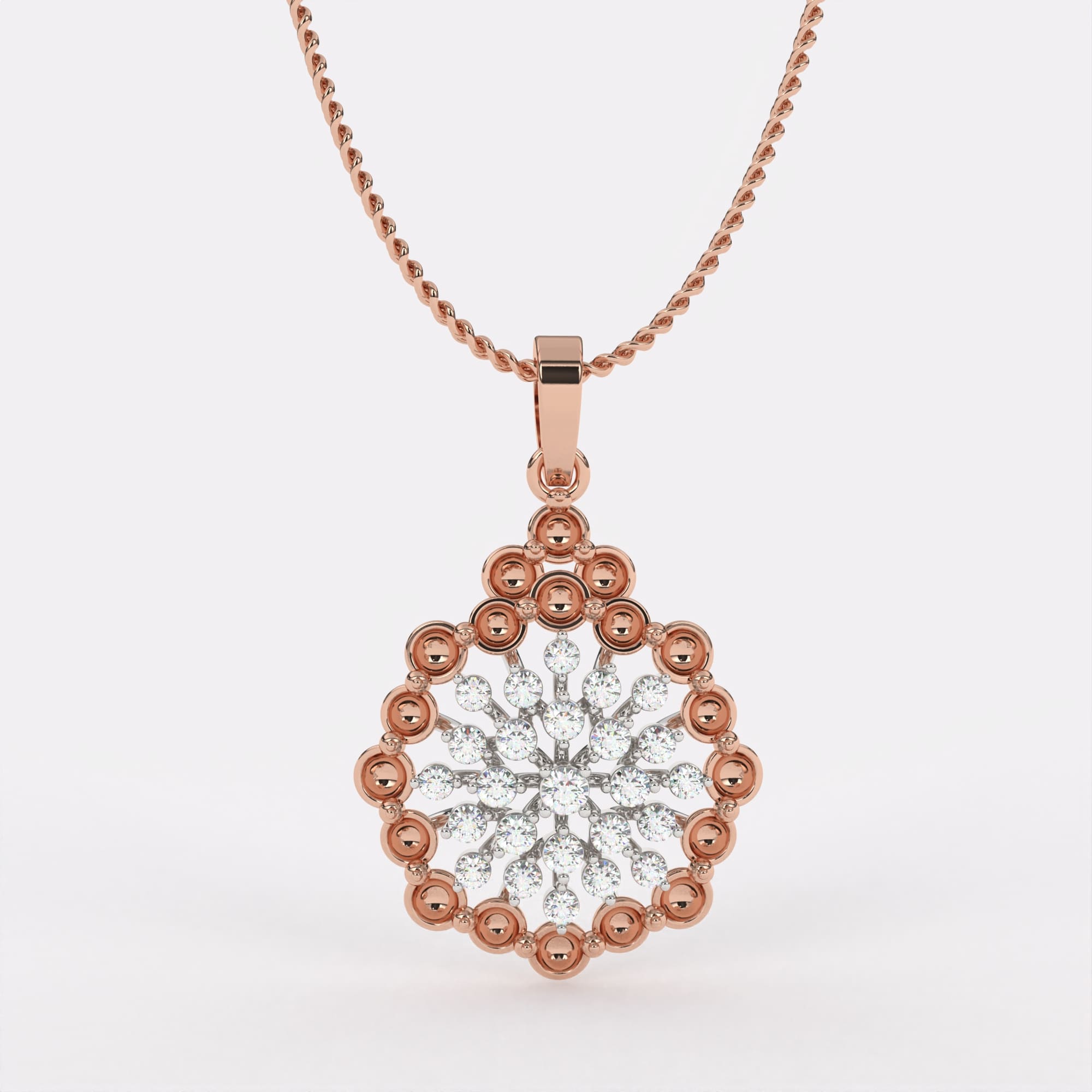 Classic Halo Diamond Pendant