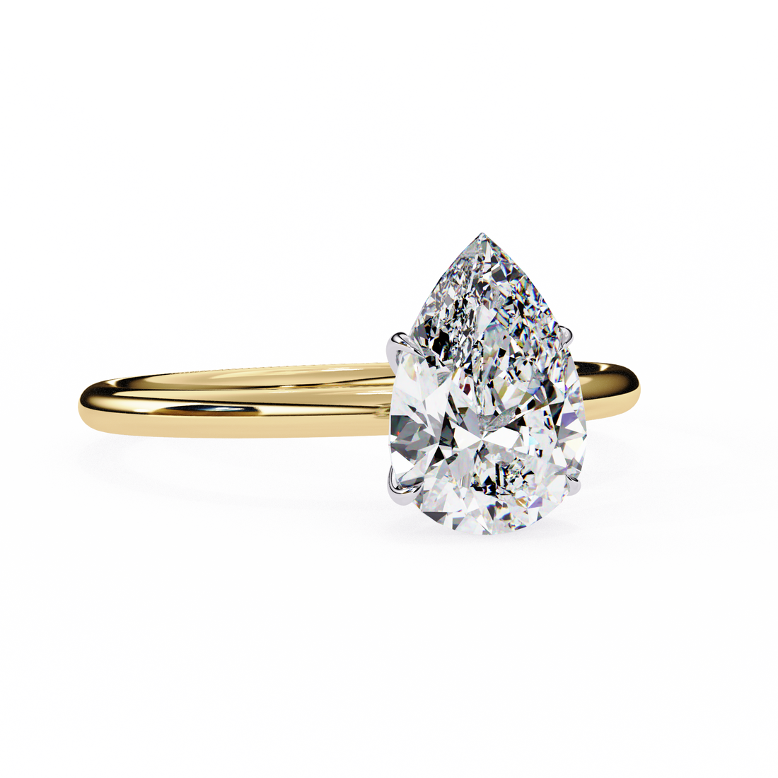 Classic Pear Lab Grown Diamond Ring