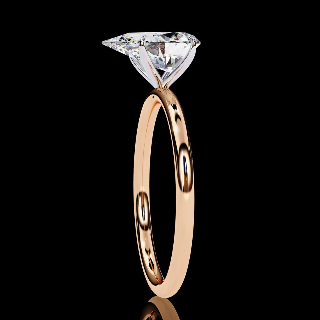 Classic Pear Lab Grown Diamond Ring