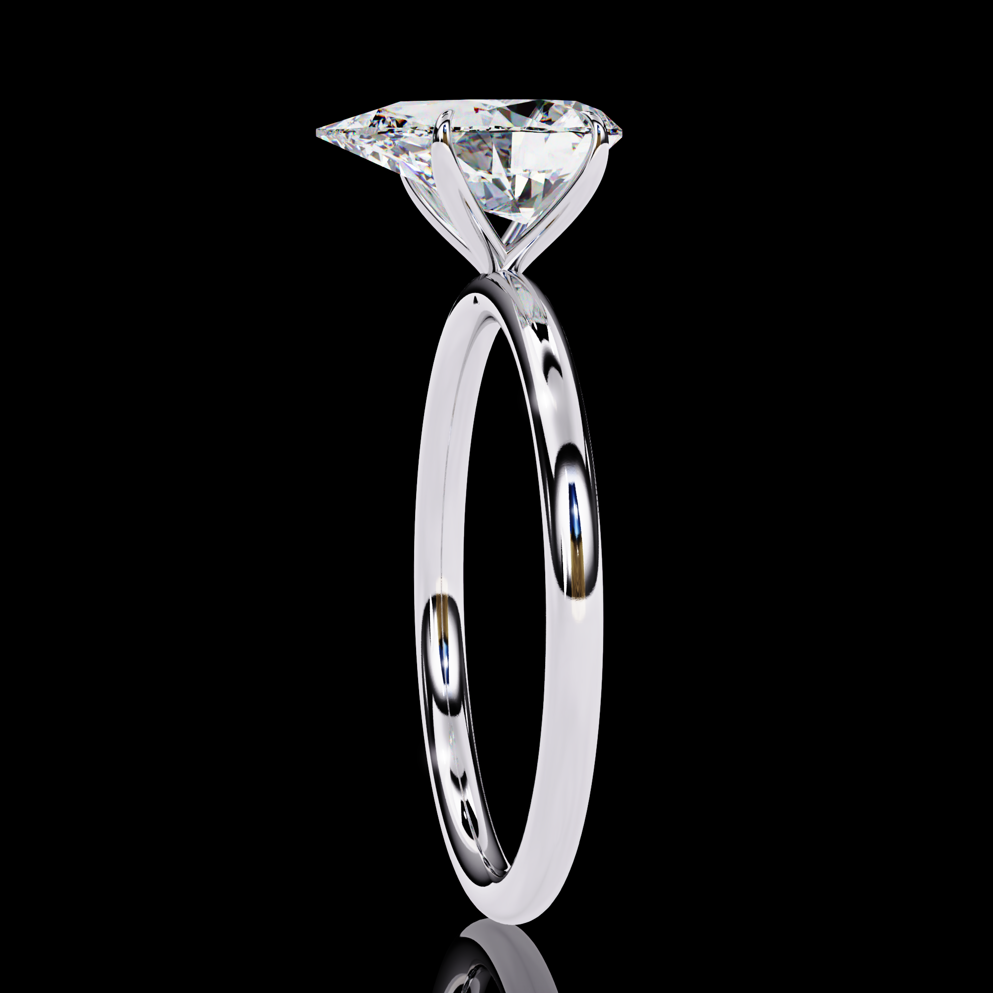 Classic Pear Lab Grown Diamond Ring