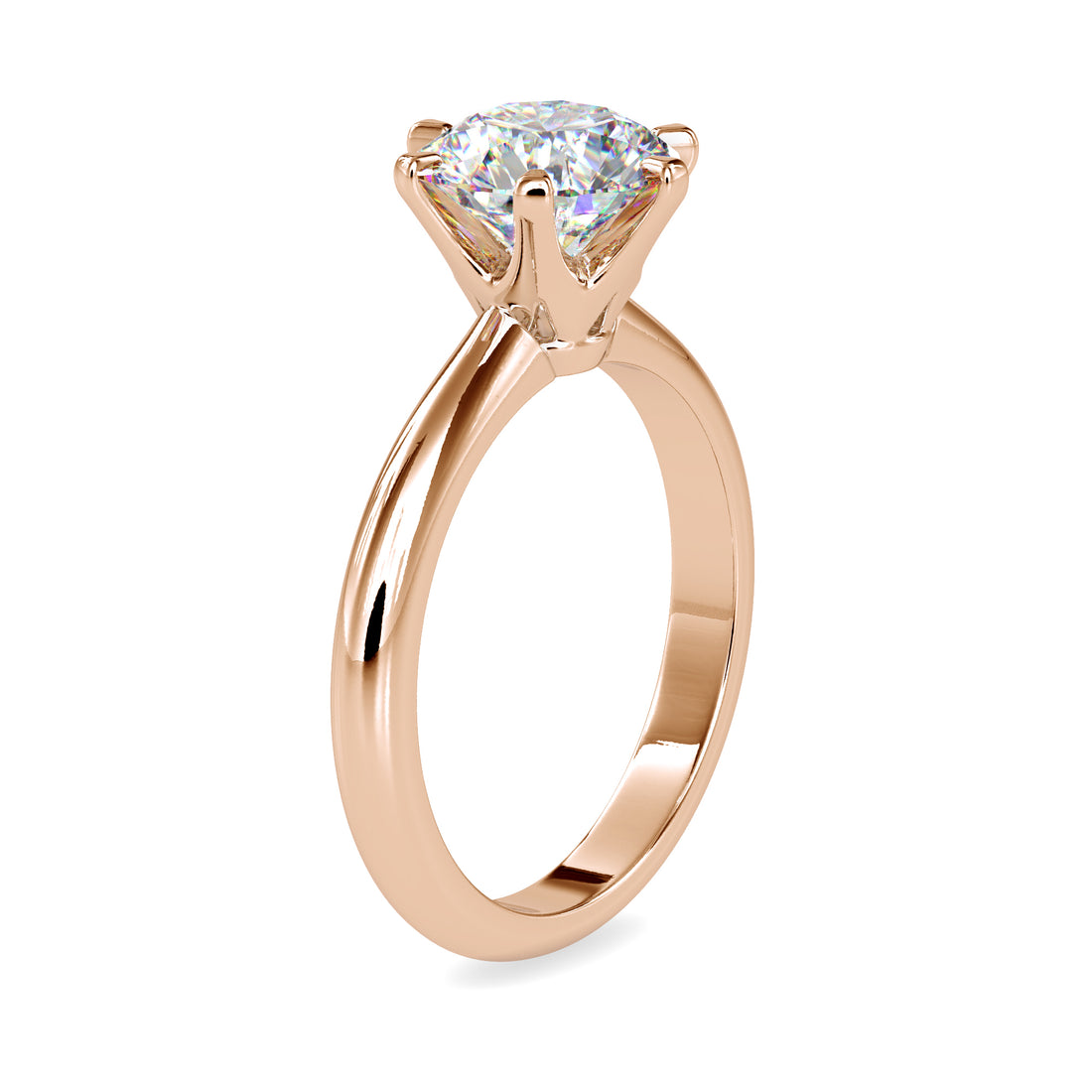 Classic Round Brilliant Solitaire Engagement Ring 3
