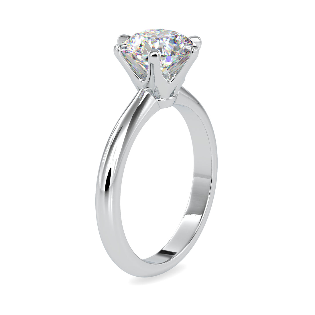 Classic Round Brilliant Solitaire Engagement Ring 5