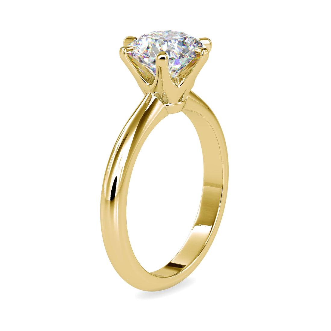 Classic Round Brilliant Solitaire Engagement Ring 6