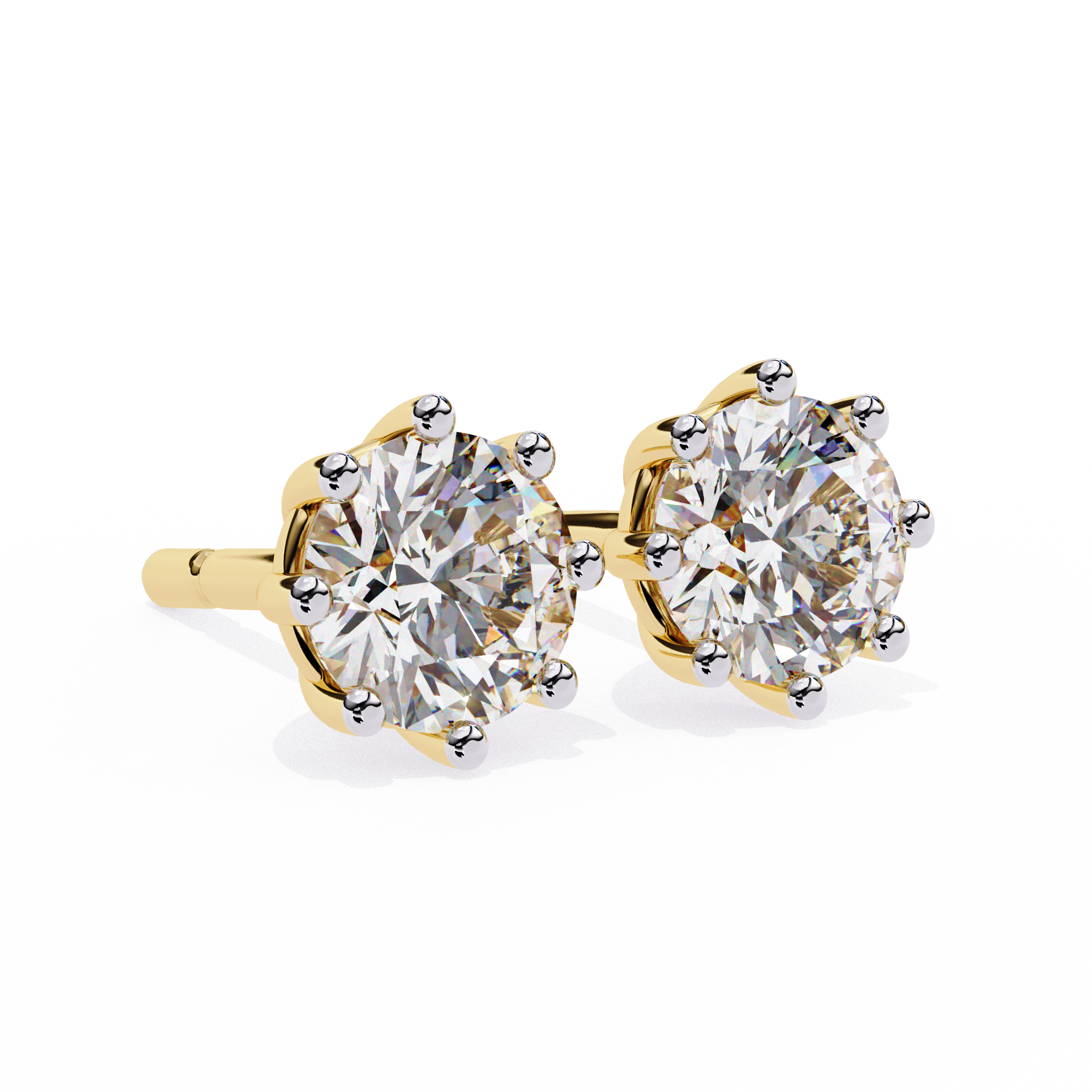 Classic Round Diamond Studs