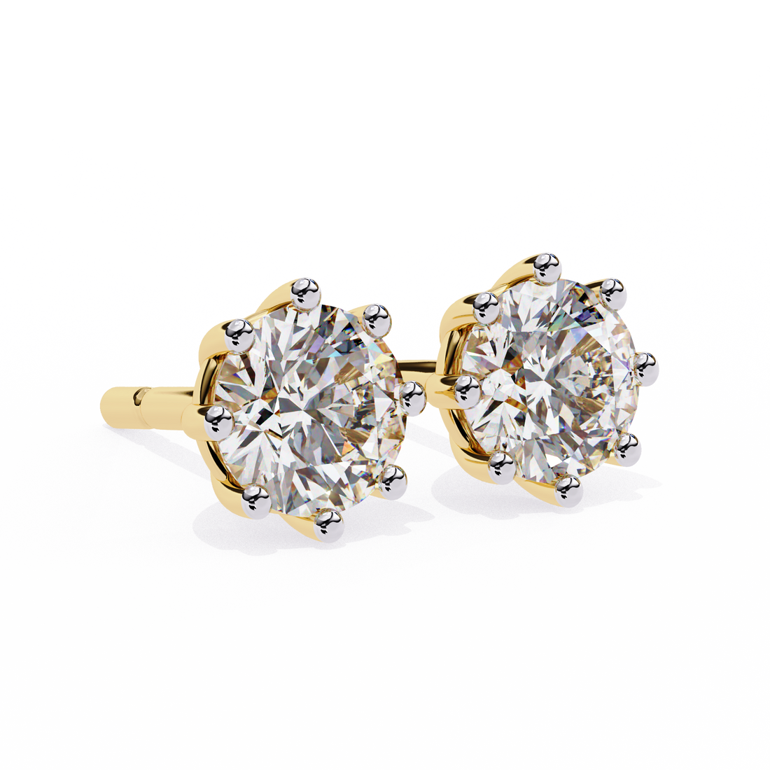 Classic Round Diamond Studs
