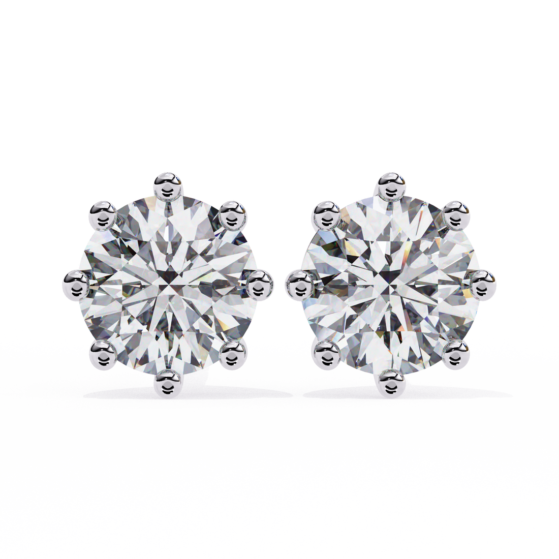 Classic Round Diamond Studs