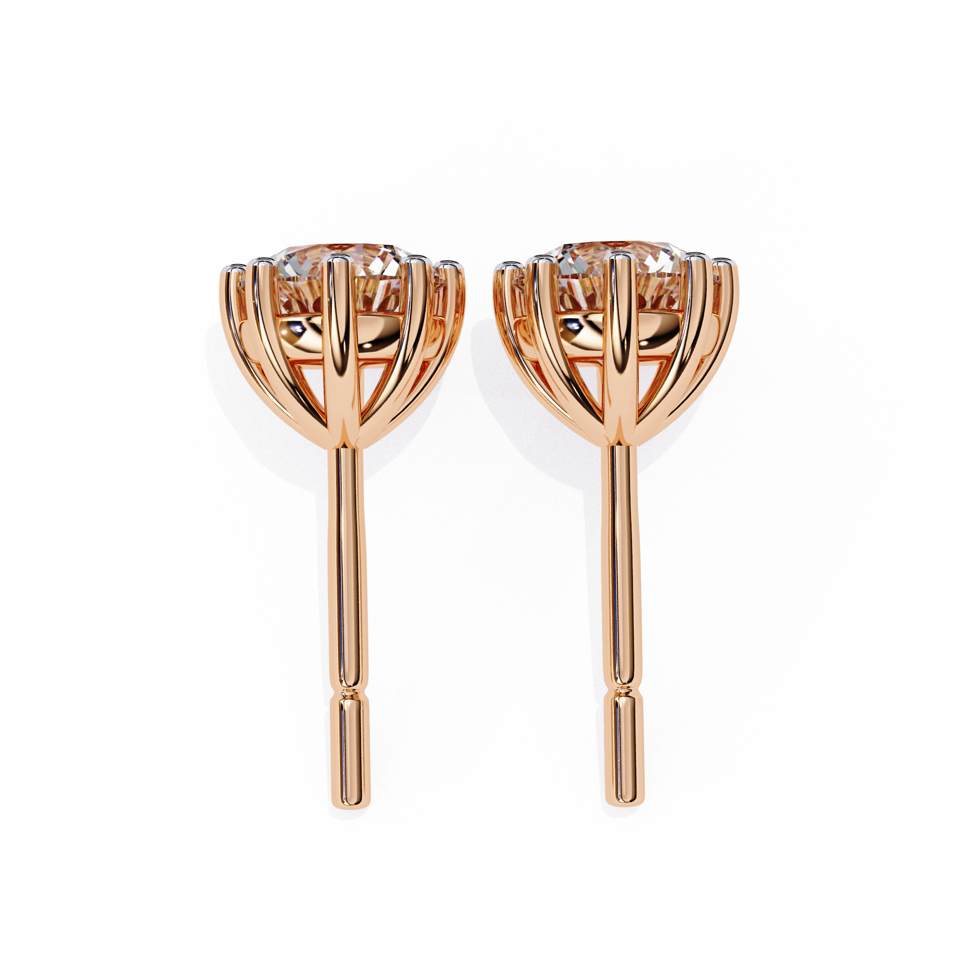 Classic Round Diamond Studs