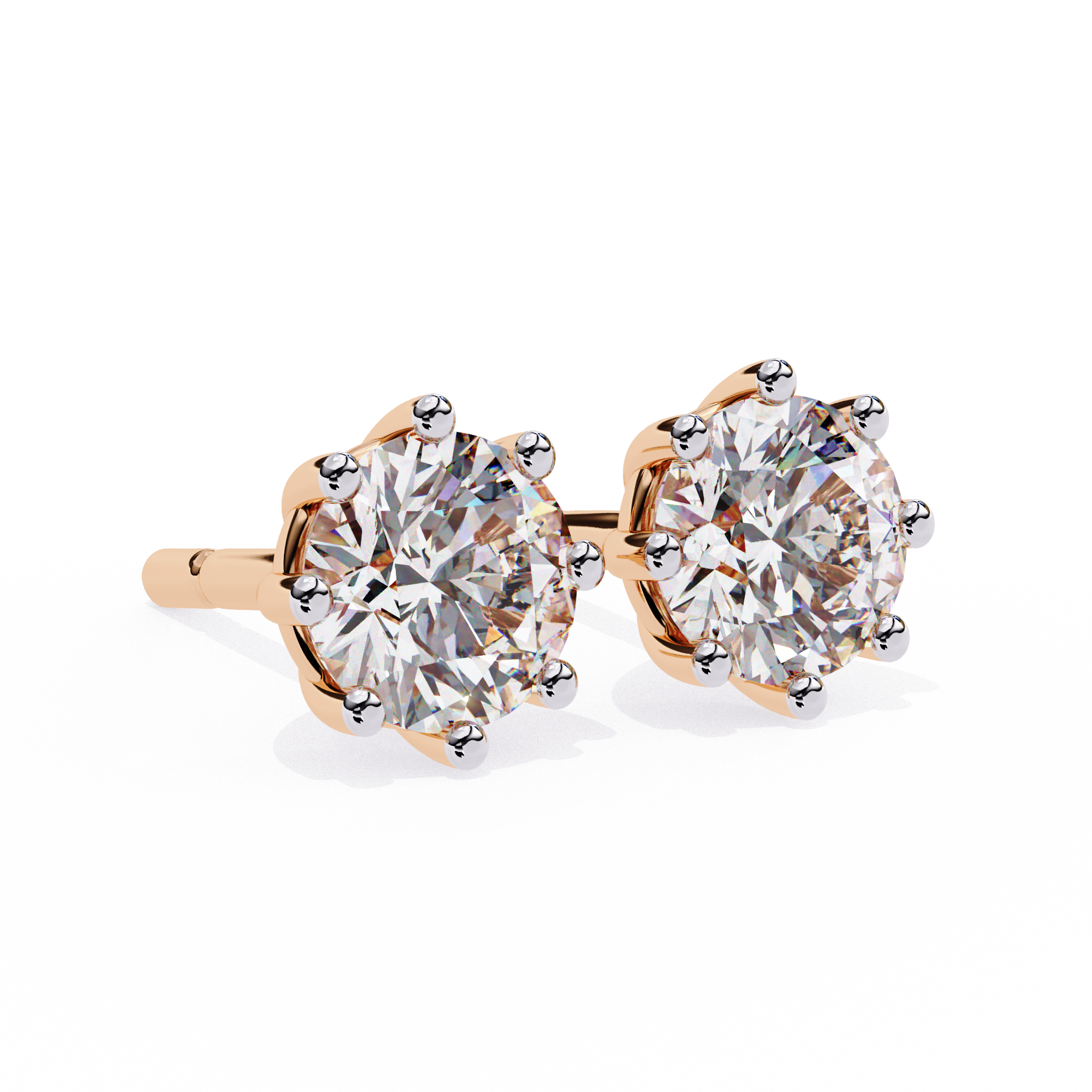 Classic Round Diamond Studs