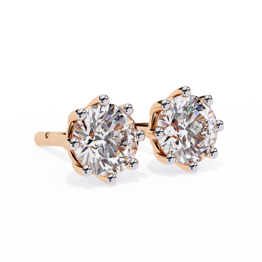 Classic Round Diamond Studs
