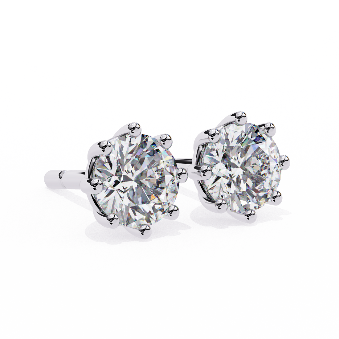 Classic Round Diamond Studs
