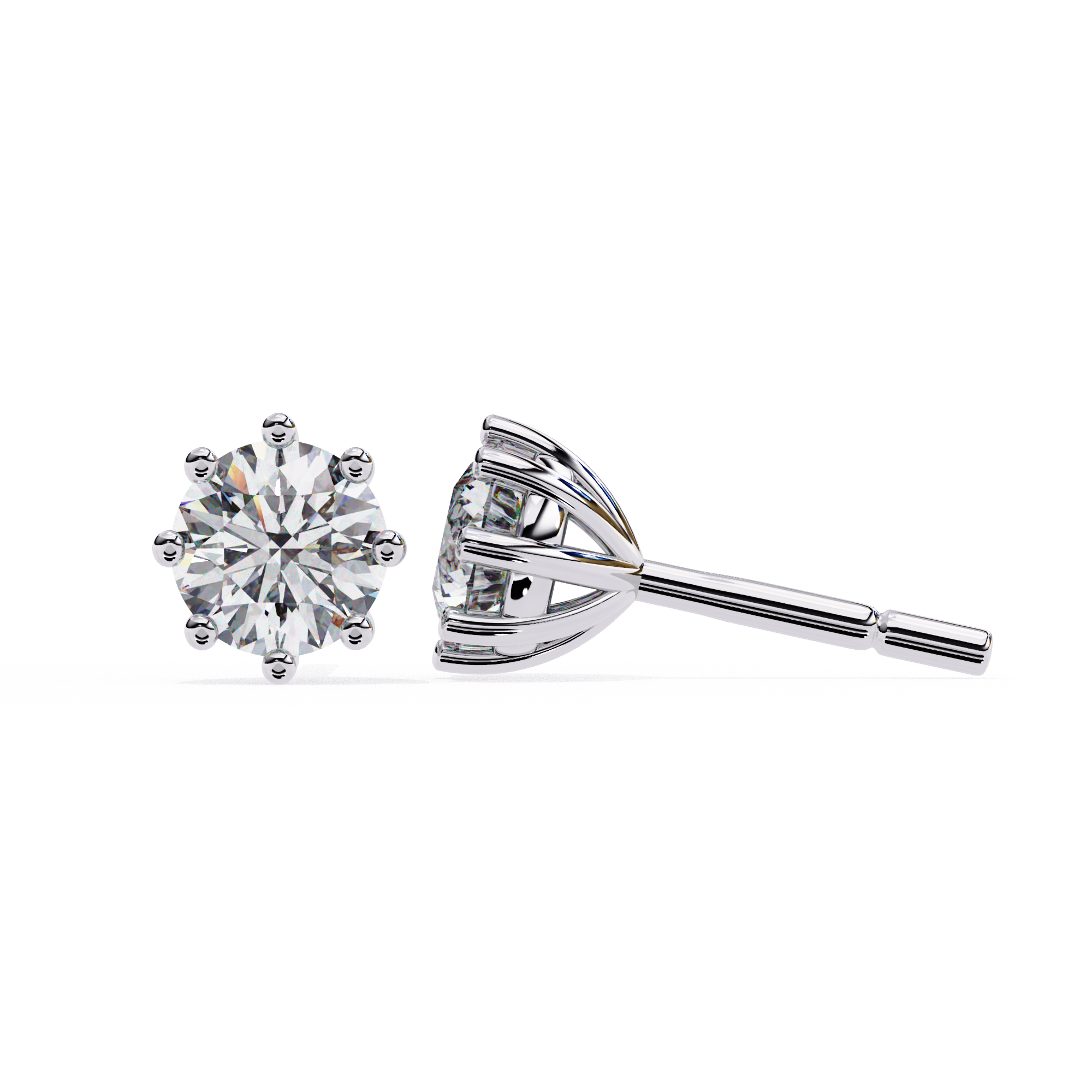 Classic Round Diamond Studs
