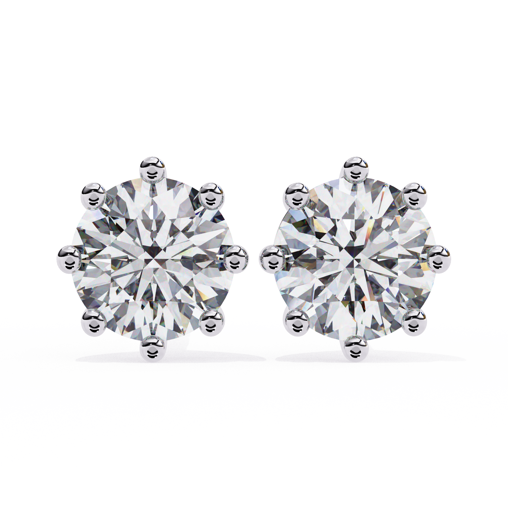 Classic Round Diamond Studs