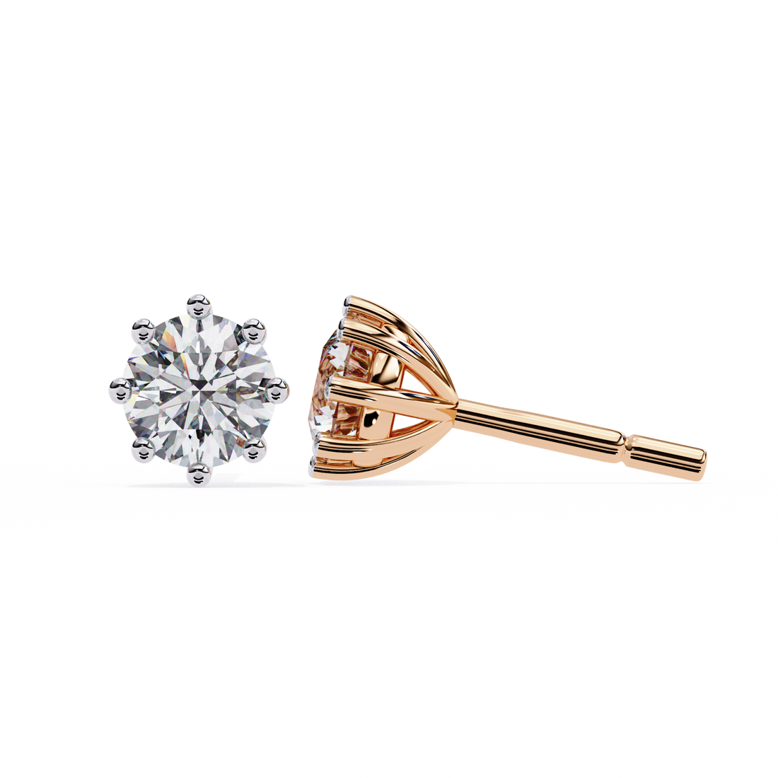 Classic Round Diamond Studs