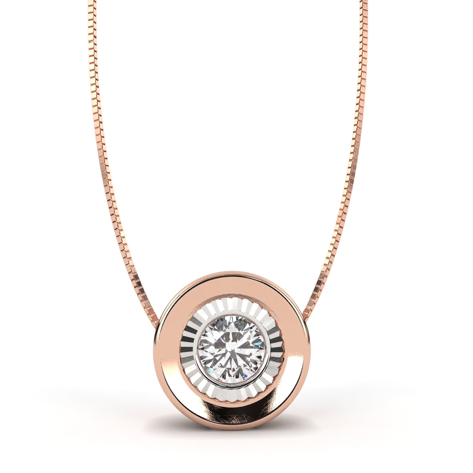 Classic Round cut Diamond Solitaire Pendant