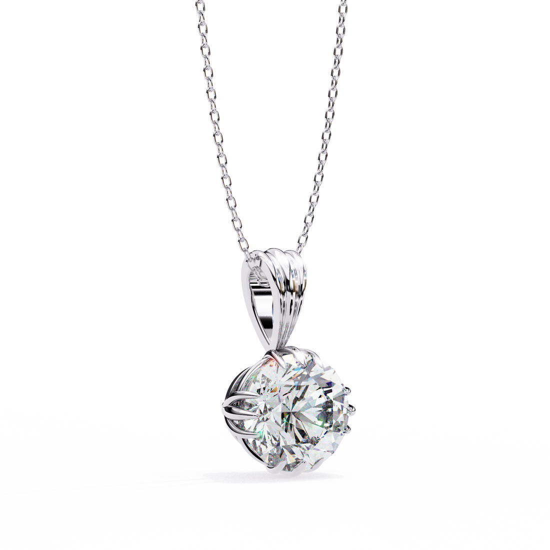 Classy 2 carats Round Lab grown Studs