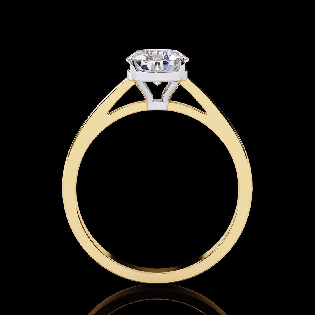 Classy Pear Solitaire Diamond Ring5
