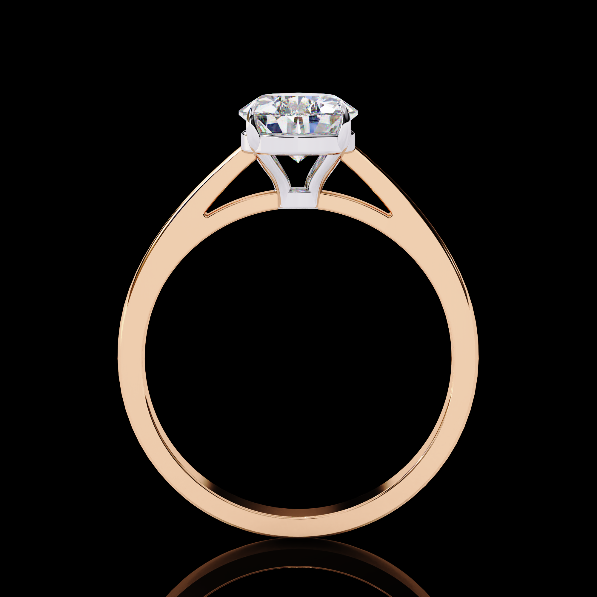 Classy Pear Solitaire Diamond Ring9