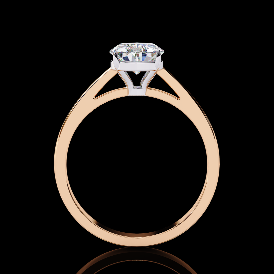 Classy Pear Solitaire Diamond Ring9