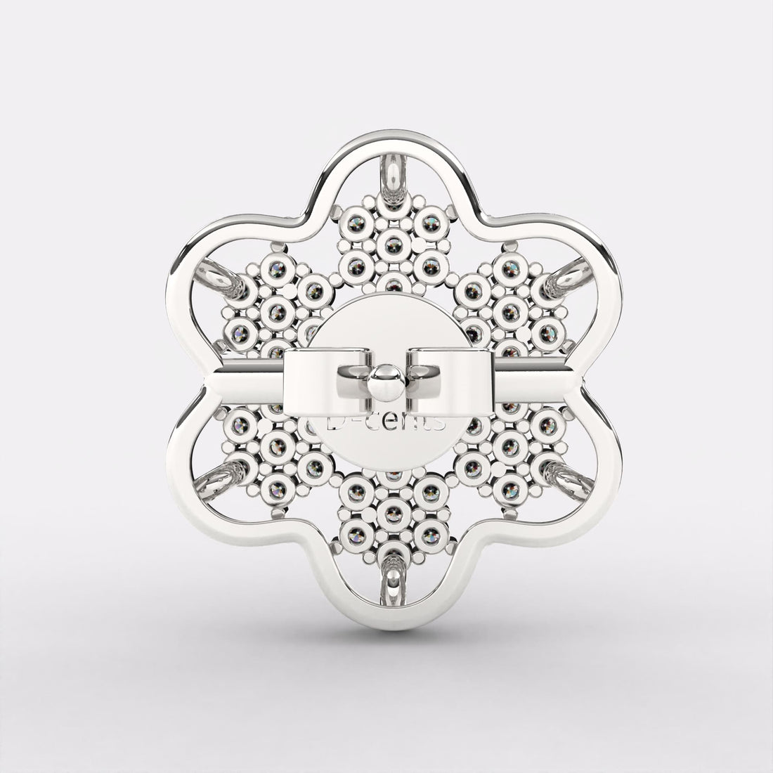 Cluster Flower Diamond Earrings