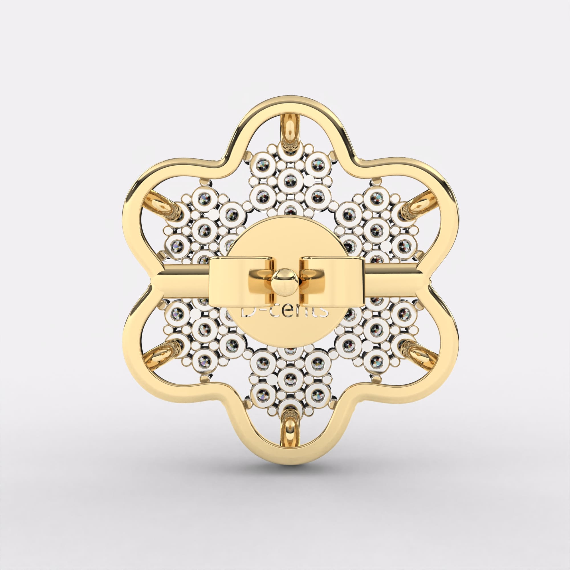 Cluster Flower Diamond Earrings