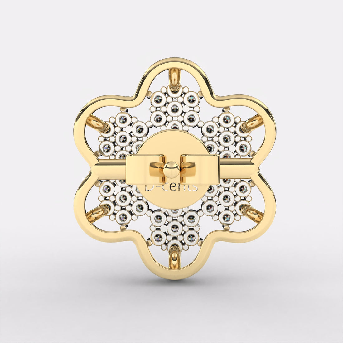 Cluster Flower Diamond Earrings