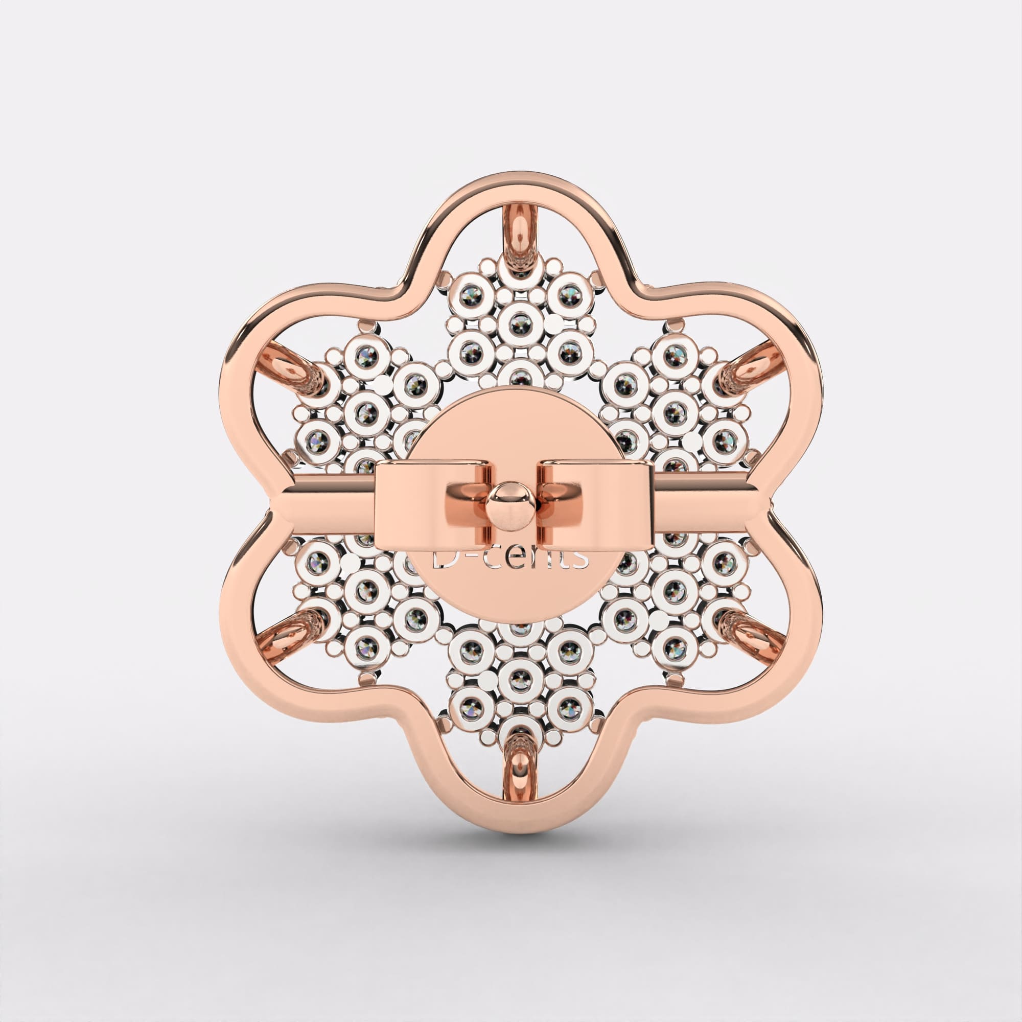 Cluster Flower Diamond Earrings