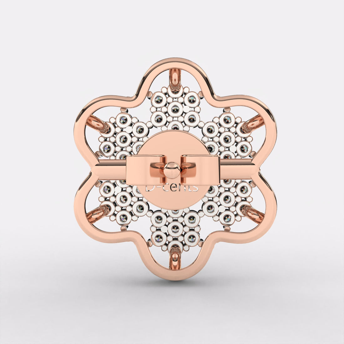 Cluster Flower Diamond Earrings