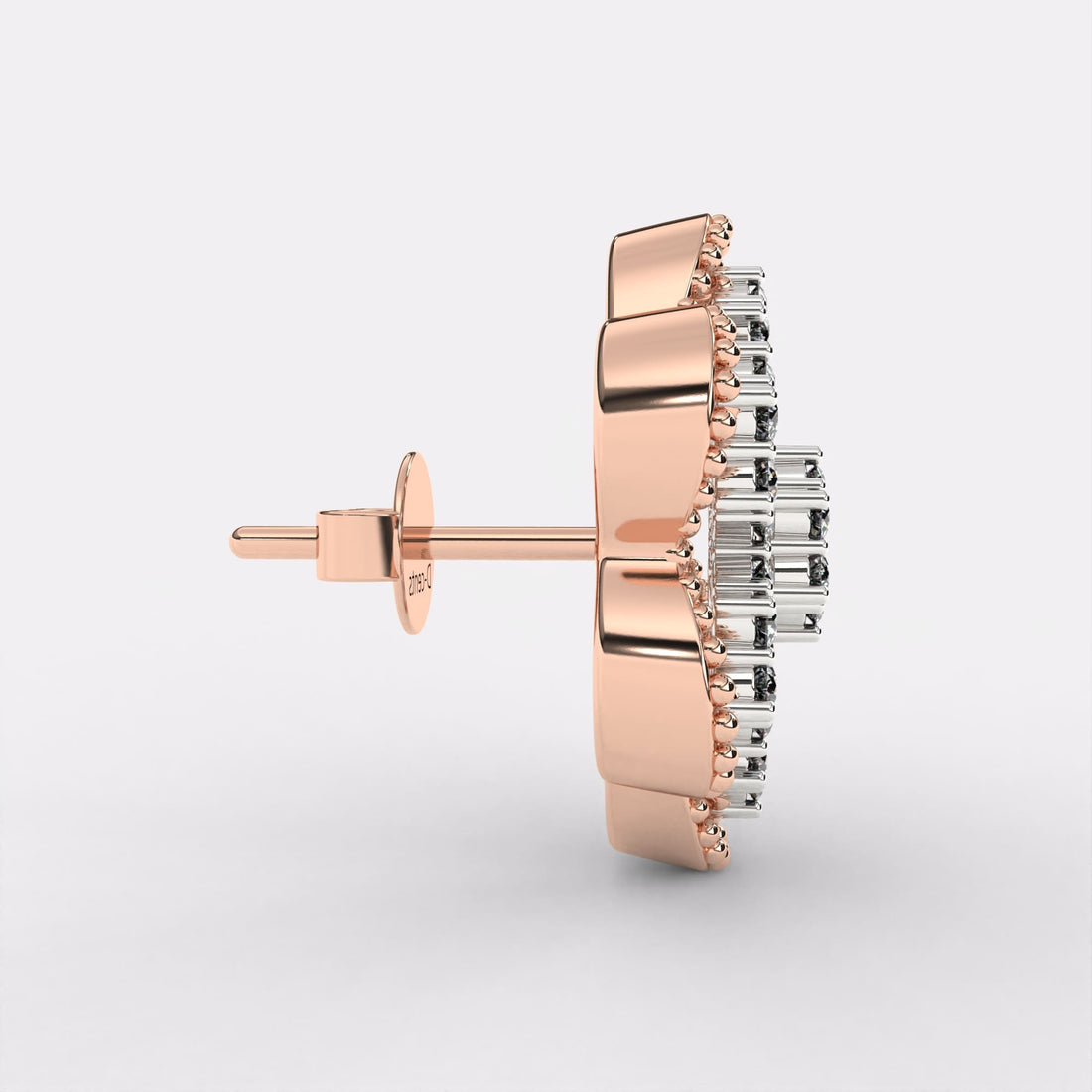 Cluster Flower Diamond Earrings