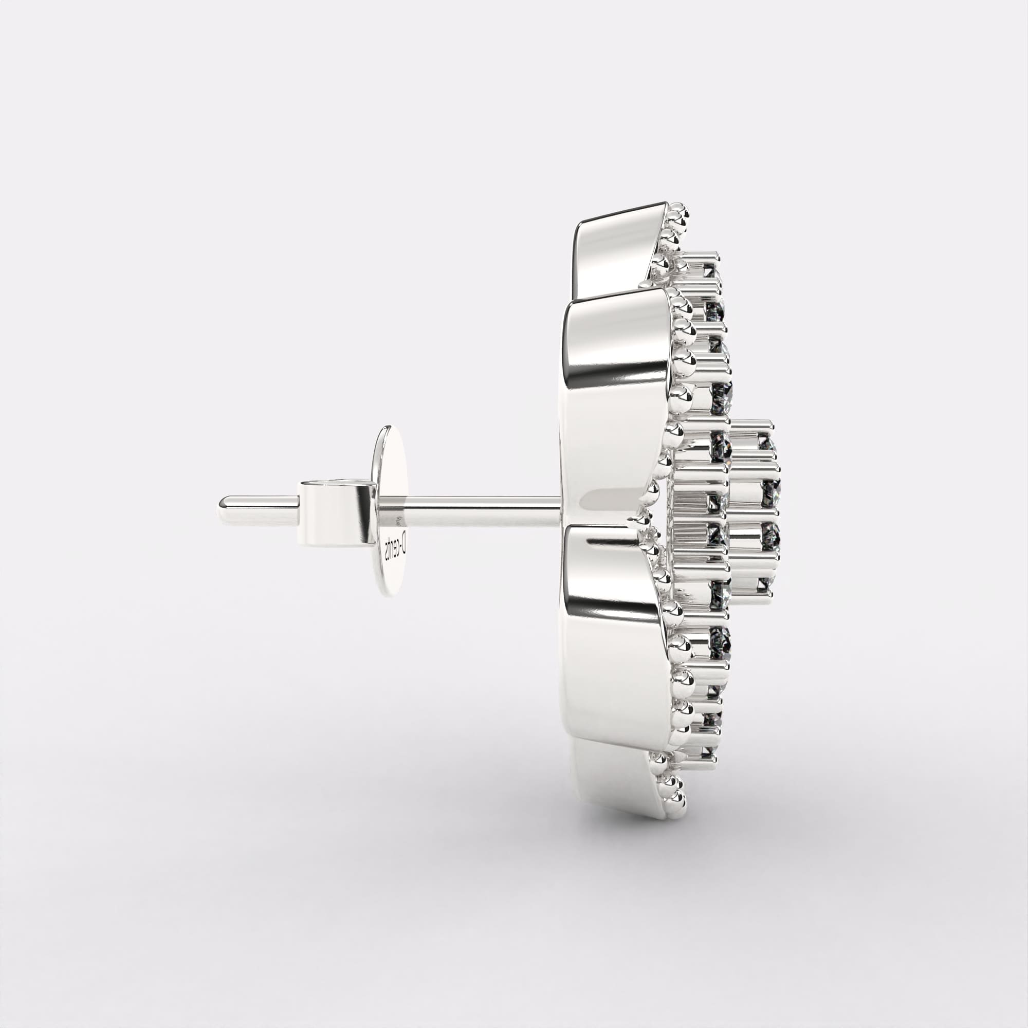 Cluster Flower Earrings in 925 Silver