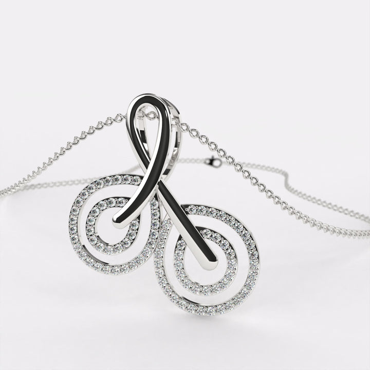 Coastal Charm Diamond Pendant In 925 Silver