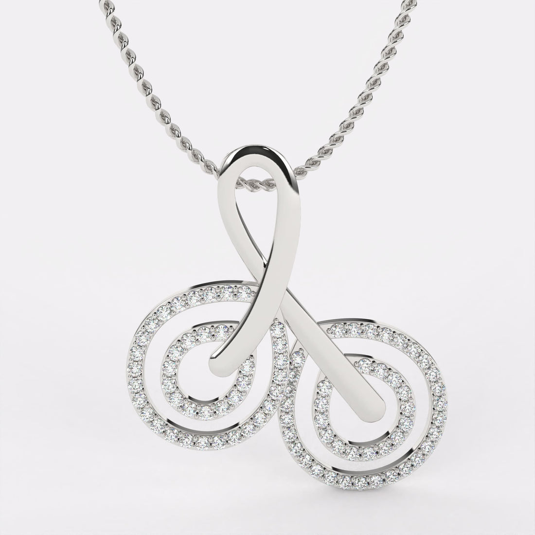 Coastal Charm Diamond Pendant In 925 Silver