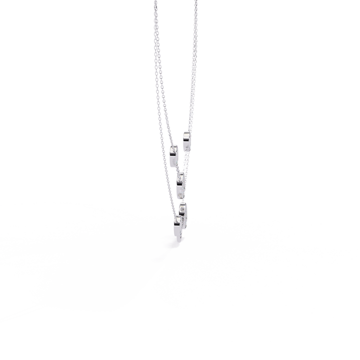 Contemporary Lab Created Diamond Pendant (With Chain)