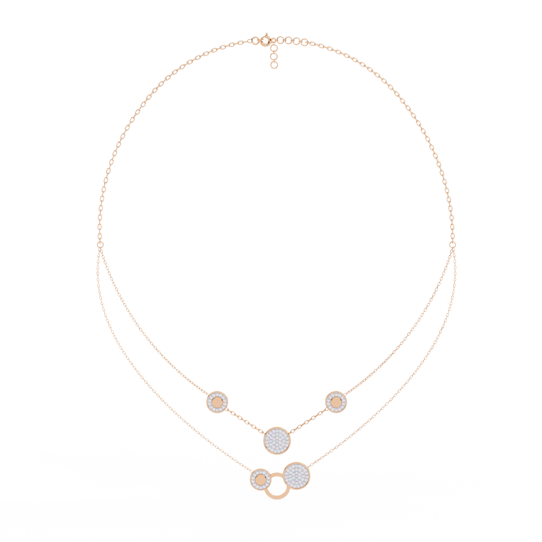 Contemporary Lab Created Diamond Pendant (With Chain)
