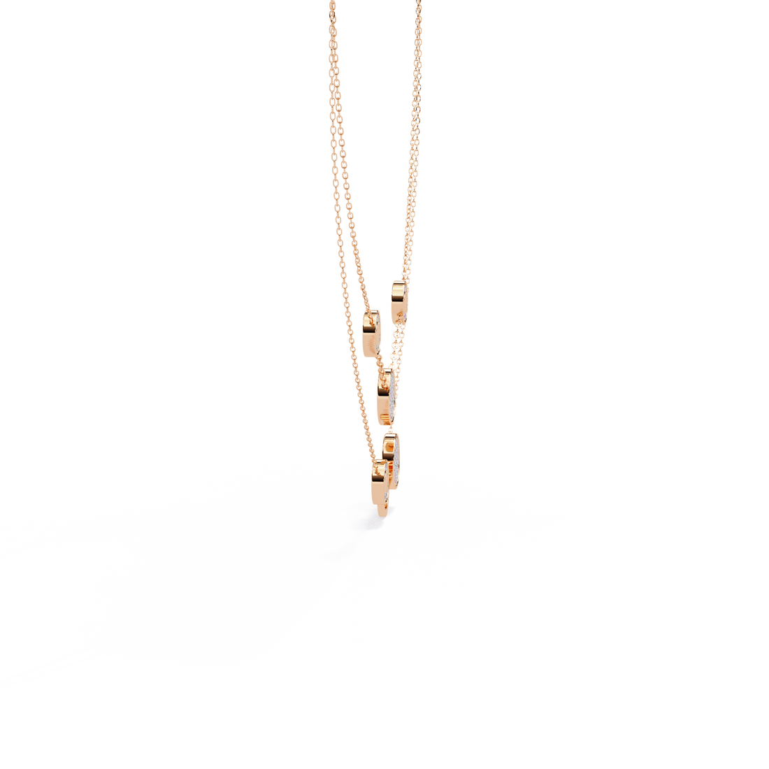 Contemporary Lab Created Diamond Pendant (With Chain)