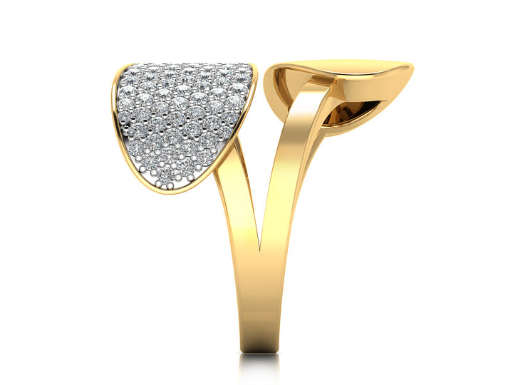 Contemporary Twin Diamond Ring 8